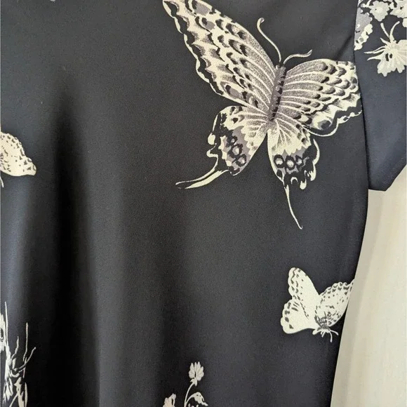 Sz 8 90's Practical Magic Phoebe Butterfly Black Maxi Charmed Whimsigoth - Picture 6 of 7